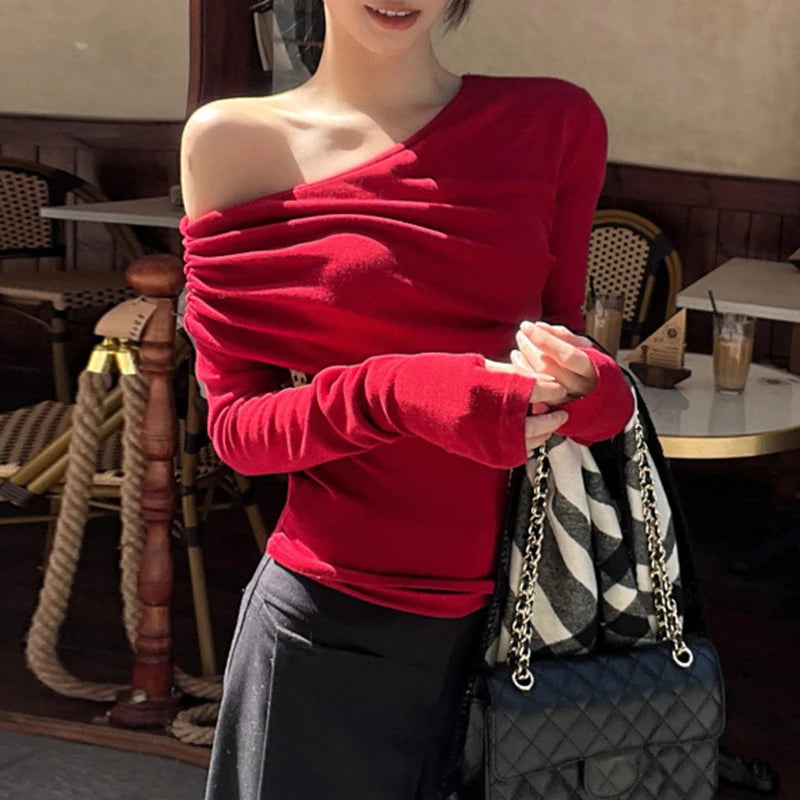 Asymmetrical Top Long Sleeved ing
