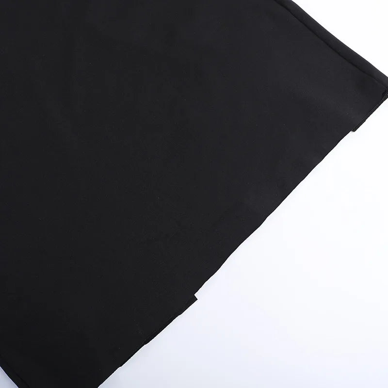Black Backless Butterfly Detail Maxi Dress