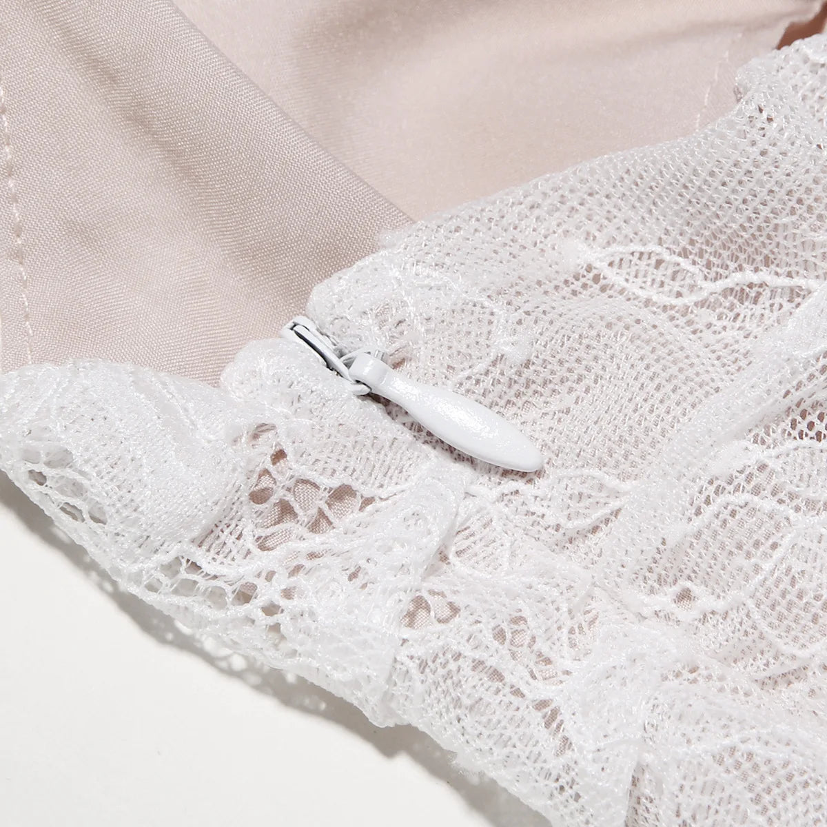 Lace Hollow Out Long Sleeve Two Piece Set
