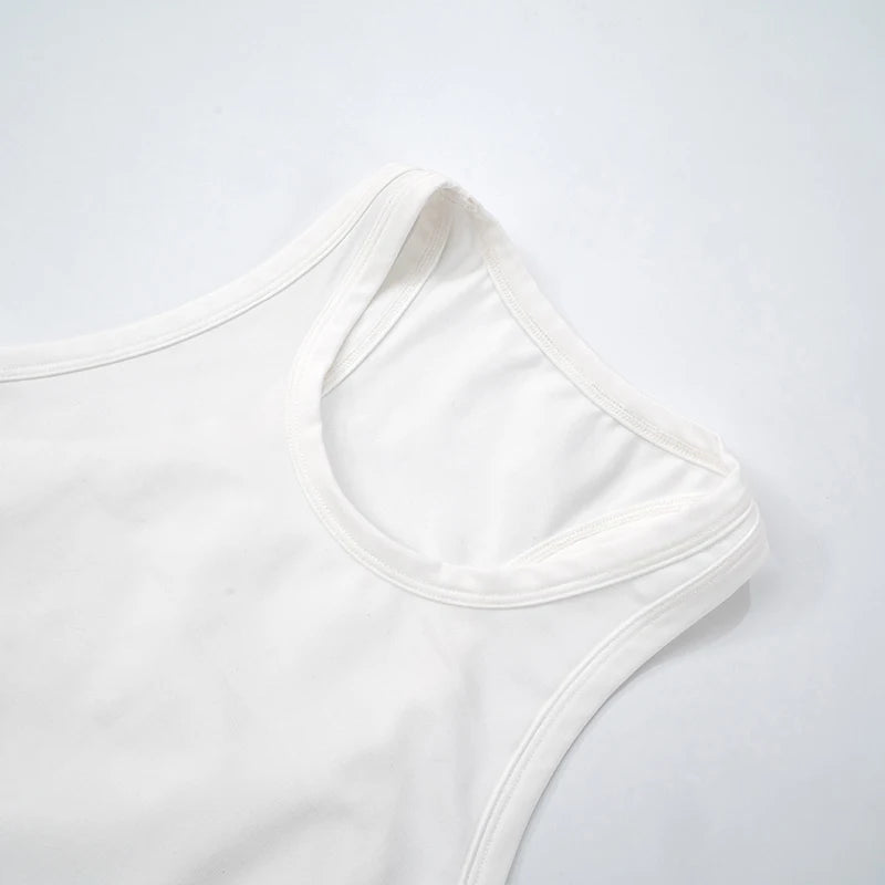 'S Printed Round Neck Sleeveless Tank Top Waistless Letter Triangle Pants Set tie Sets