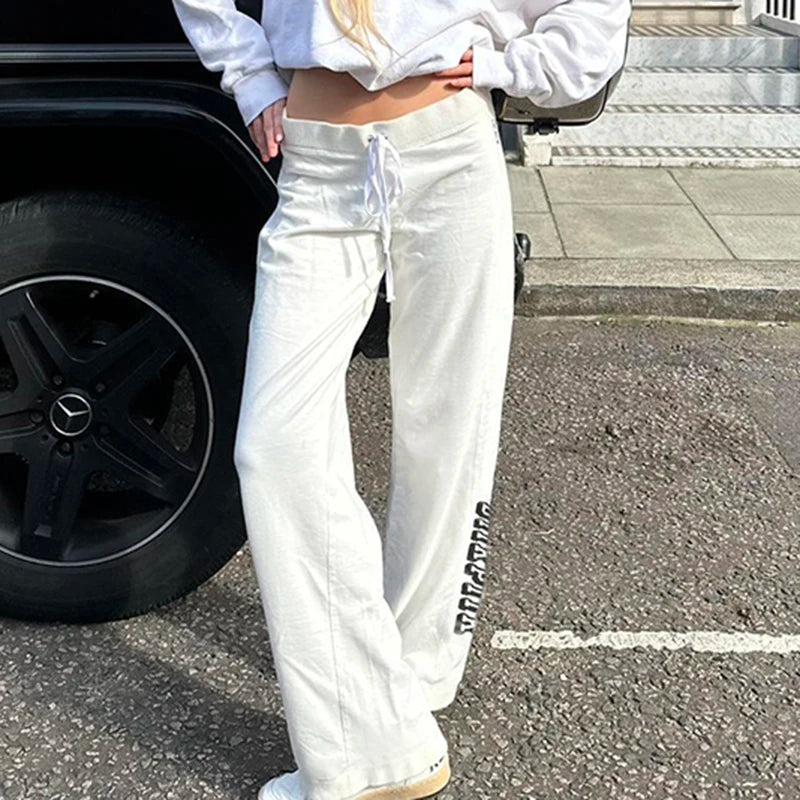 Letter Print Loose Trousers Pants Baggy Pants