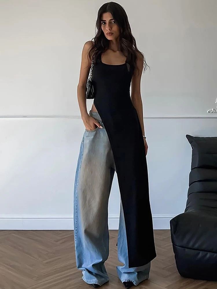 Side High Split Top