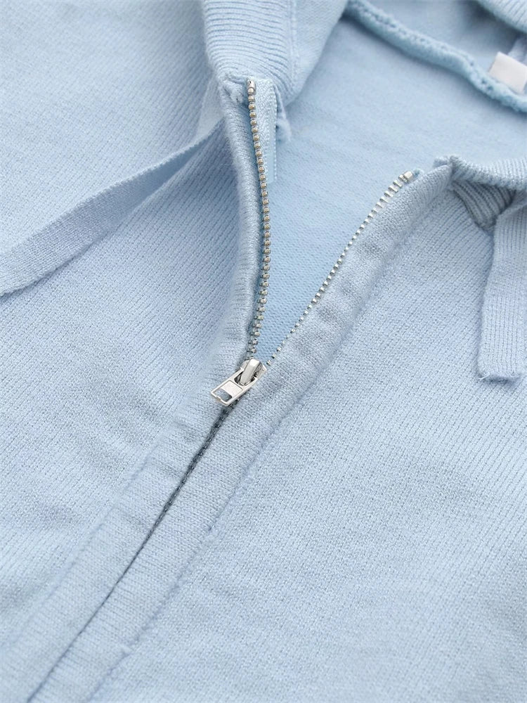 Knit 2 Piece-Set Trousers Hoodie Tracksuit Crop top Knit And Pants Sets Trousers