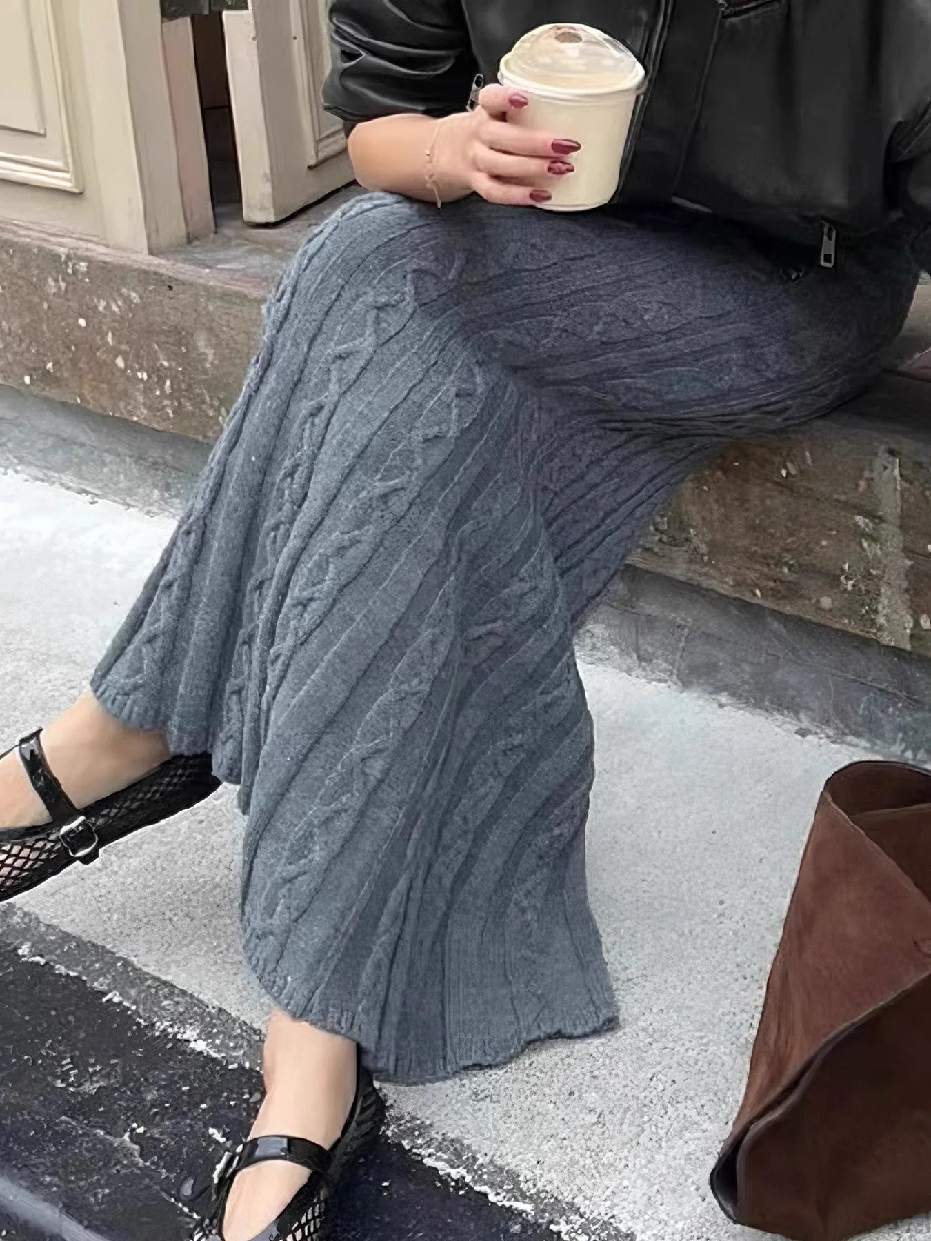 Long Trumpet Skirts Low Waisted Bottoms