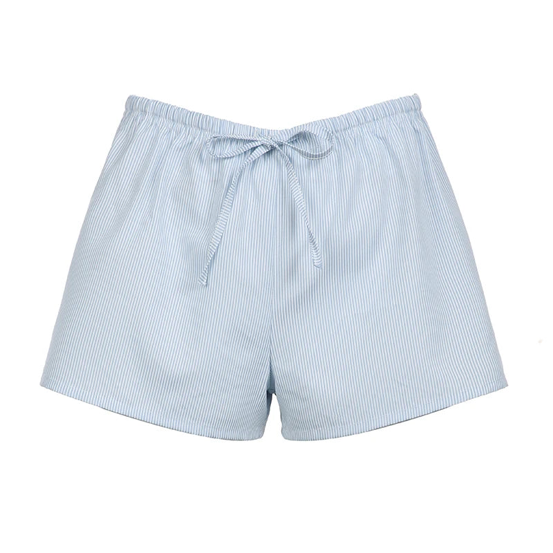 's Shorts Low Waisted Leisure Bottoms Striped Print Shorts