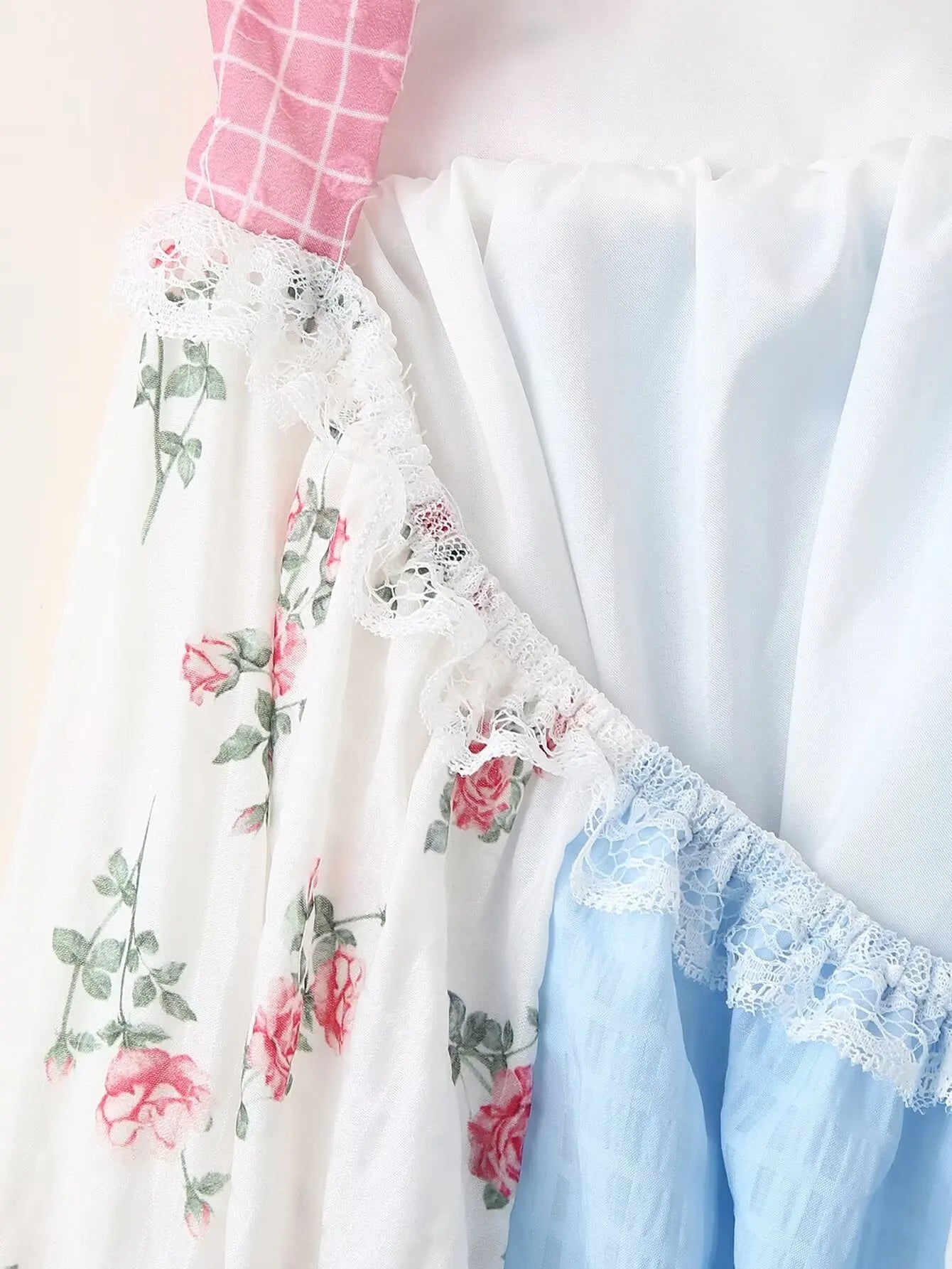 Backless Patchwork Floral Halter Dress Boho Long Dresses Maxi