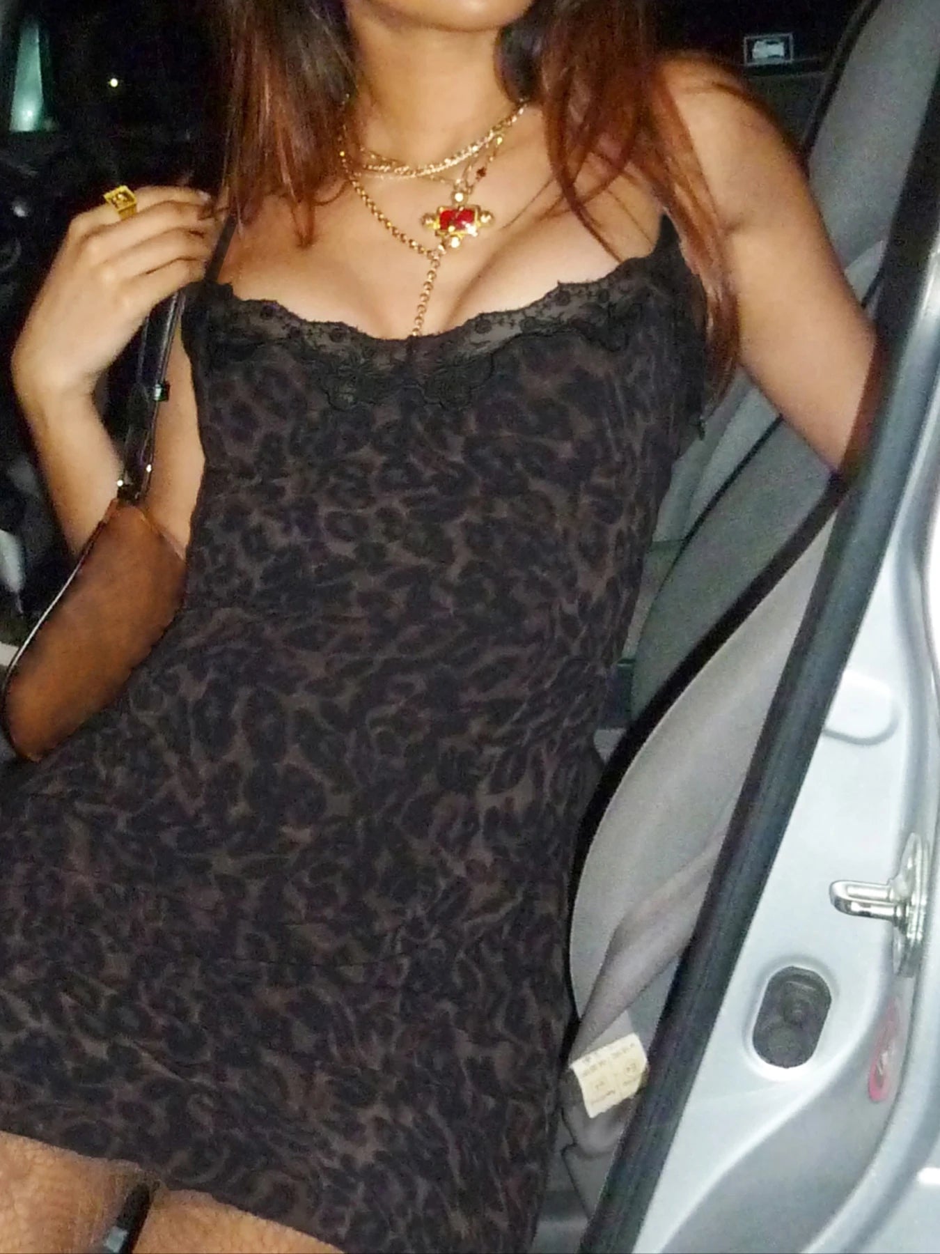 Leopard Print Mini Dress Lace Patchwork Bodycon 's Spaghetti Strap Evening Dress