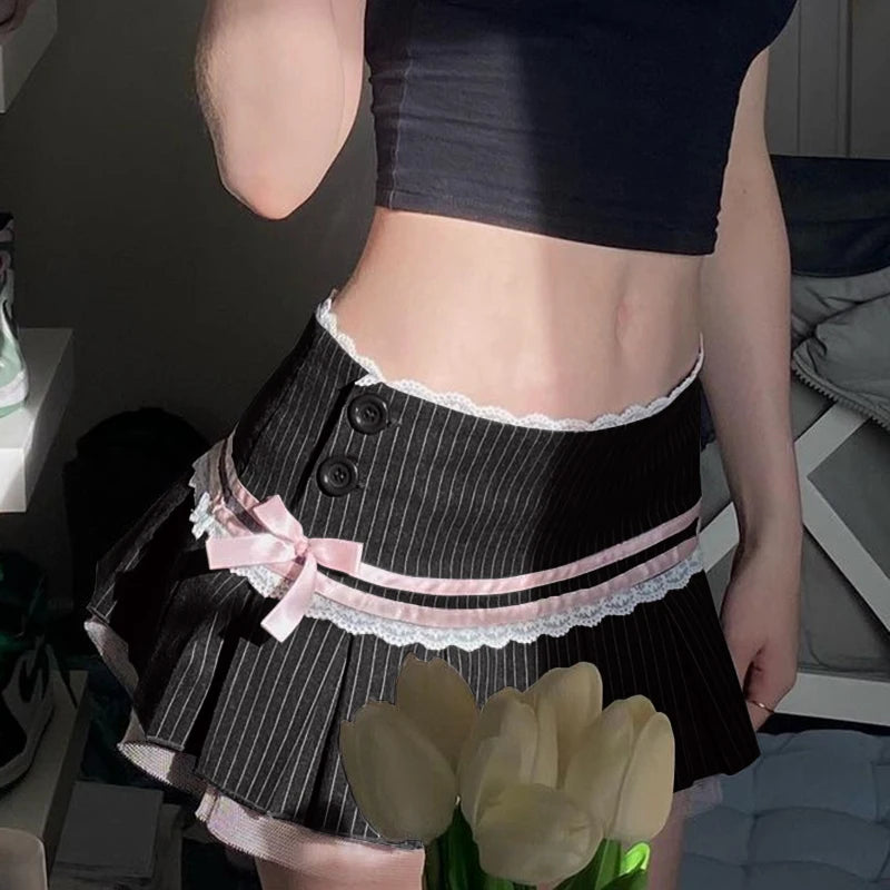 Black High-Waist Mini Skirt
