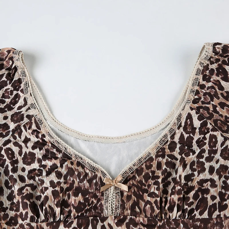 Leopard V-Neck Top