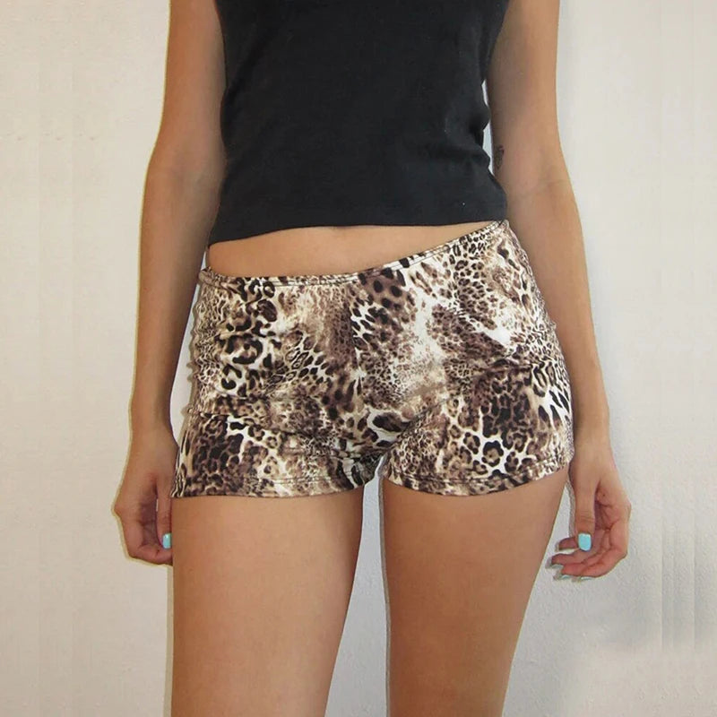 Leopard Two Piece of Set Camiole and Slim Short