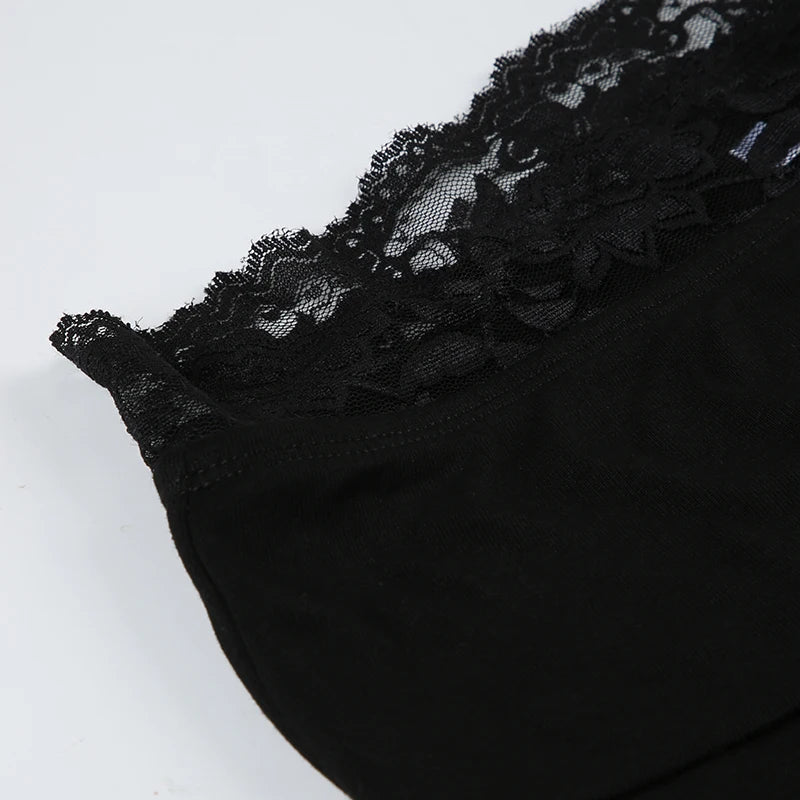 Lace Patchwork Bow Straight Pants Trousers Joggers Bottoms
