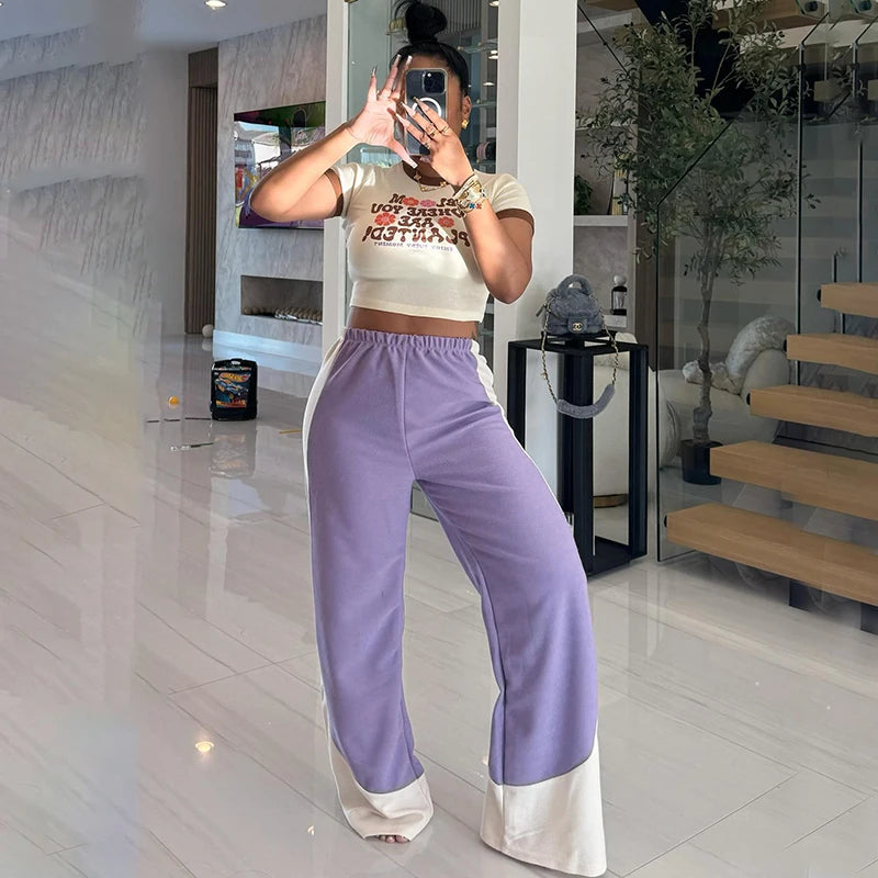 Retro Pant Hundr Straight Drap Pant Looe Wide-Leg Pant Sweatpant