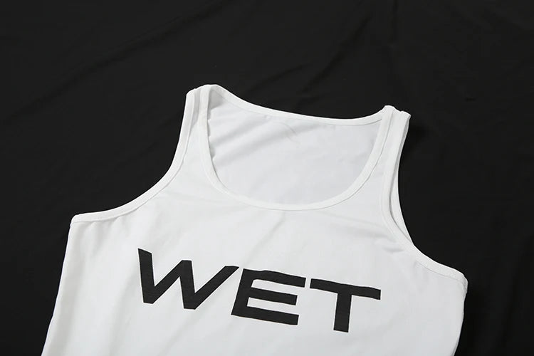 Vests Letter ed Concise Thin Body-shaping Tanks Concise All-matched Top