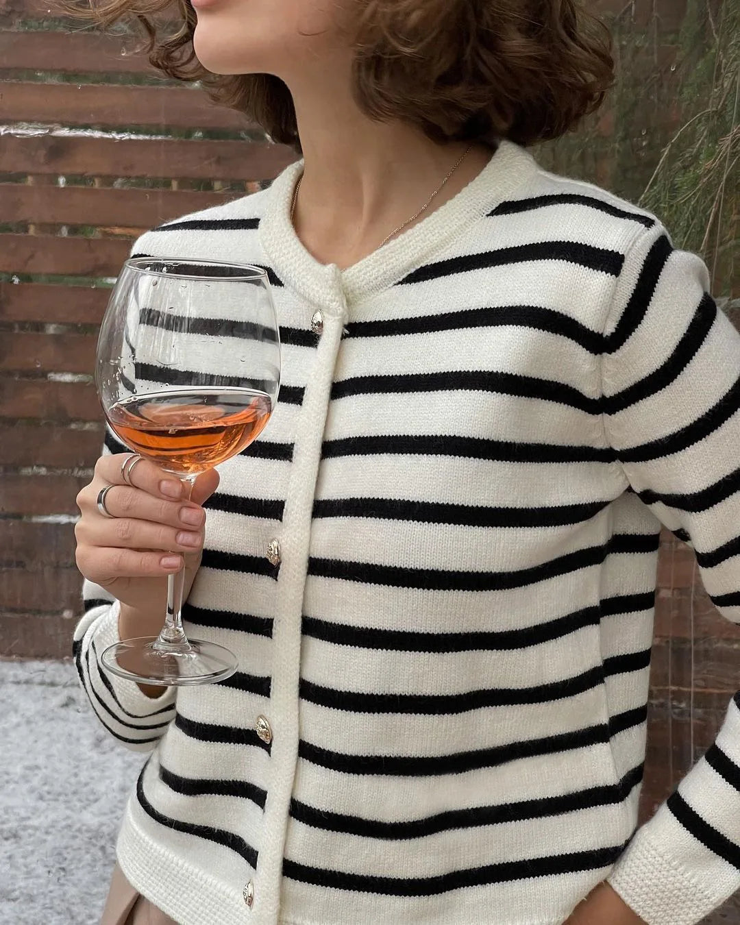 Striped Knit 2 Piece-Set Shorts Zebra ed Cardigan And High Waist Patchwork Shorts Sets Knit