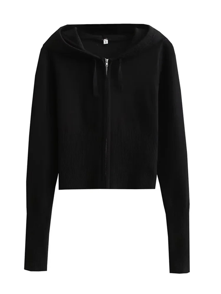 Knit 2 Piece-Set Trousers Hoodie Tracksuit Crop top Knit And Pants Sets Trousers