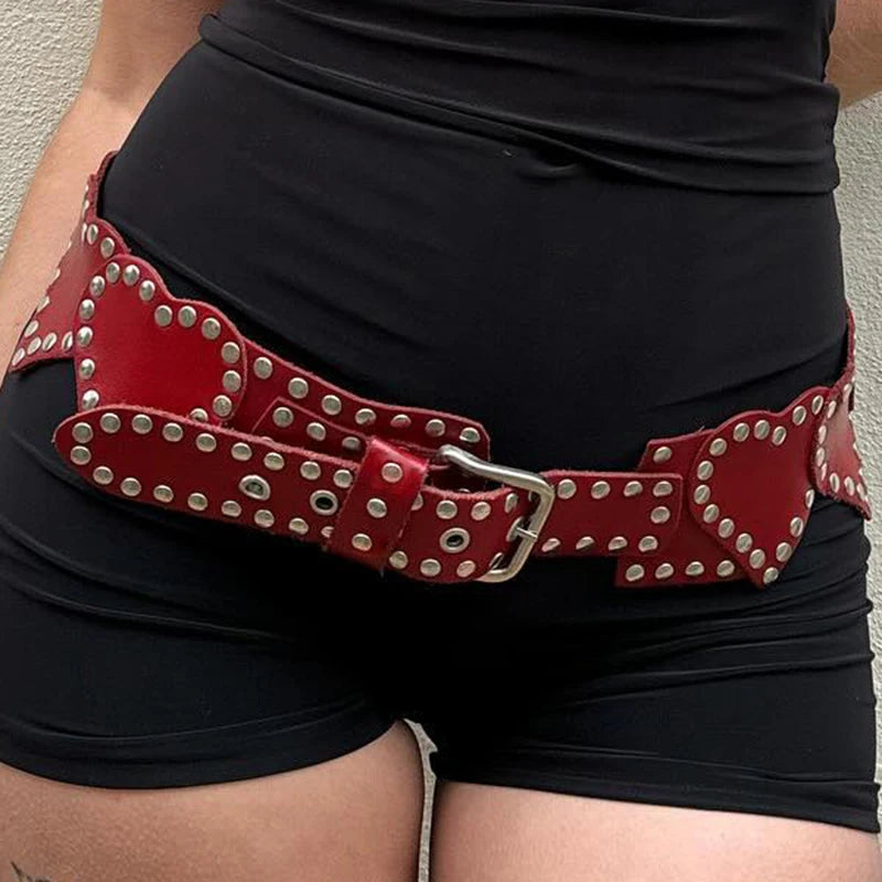 PU Belts Hole PU Belt Fairycore Grunge Belts