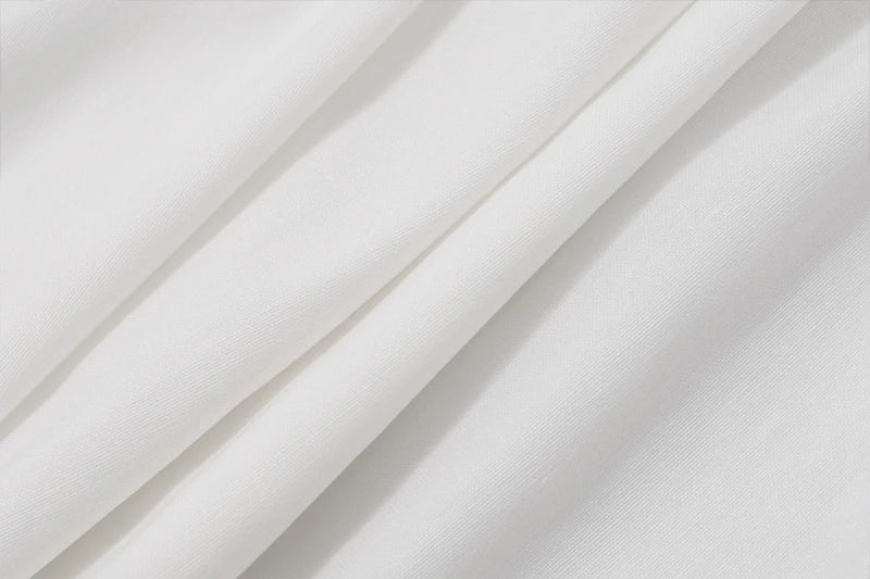 White Sleeveless Slim Mini Dress