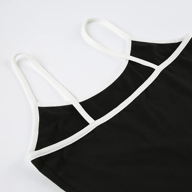 Tennis Spaghetti Strap Sleeveless Mini Dress