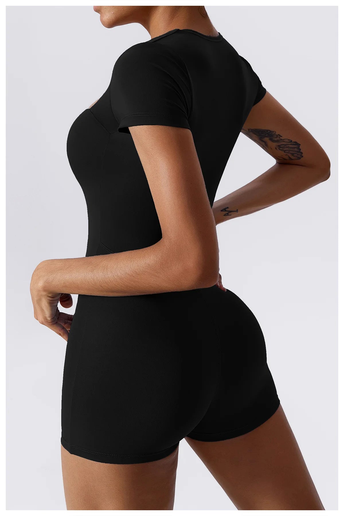Yoga Suit Short One Piece Sports Suit Short Sleeve Gym Push Up Training Fitness Yoga Bodysuit Sports
