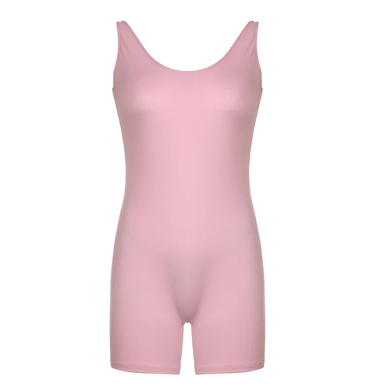 Backless Slim Rompers Sleeveless Jumpsuits Bodycon