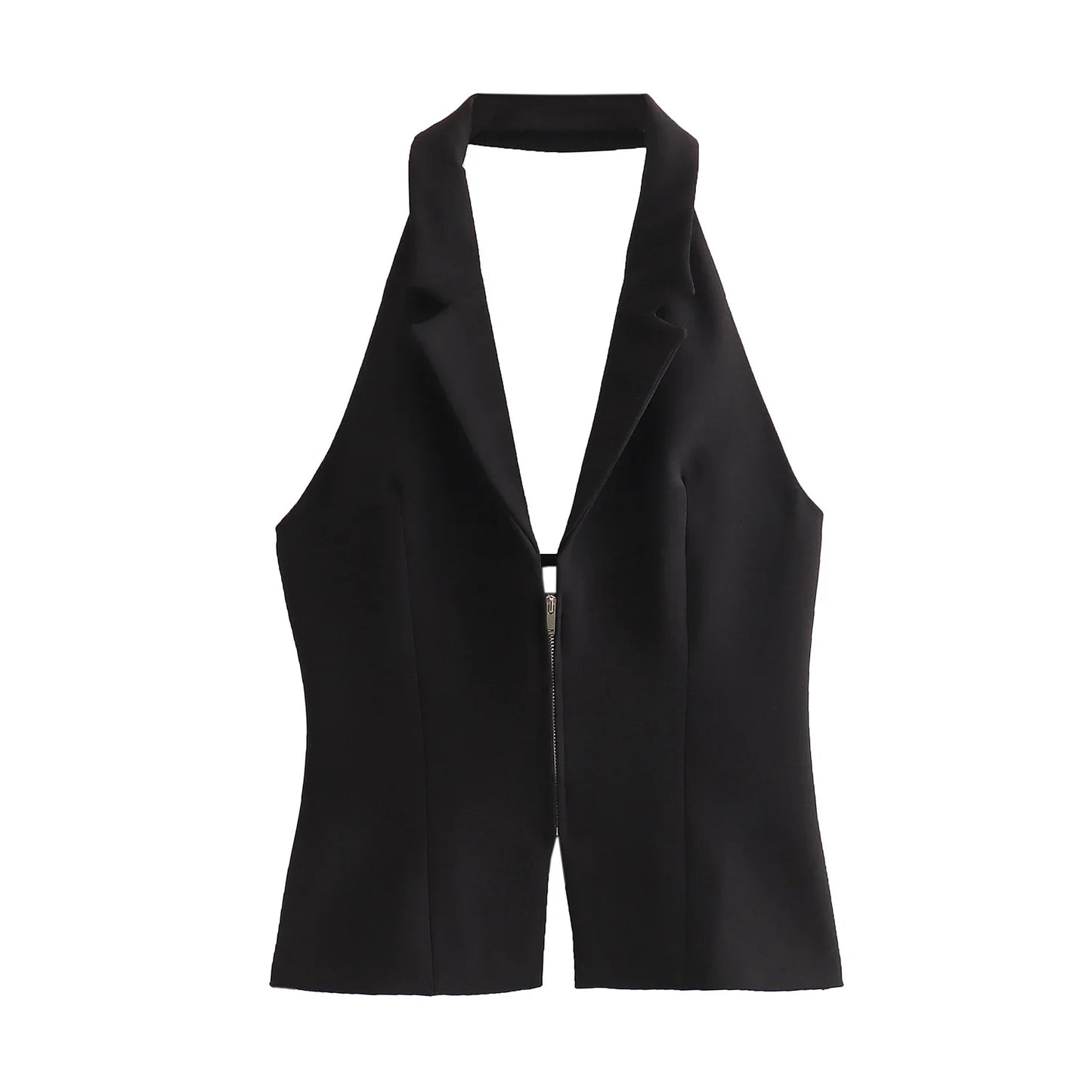 Backless Slim Halter Top