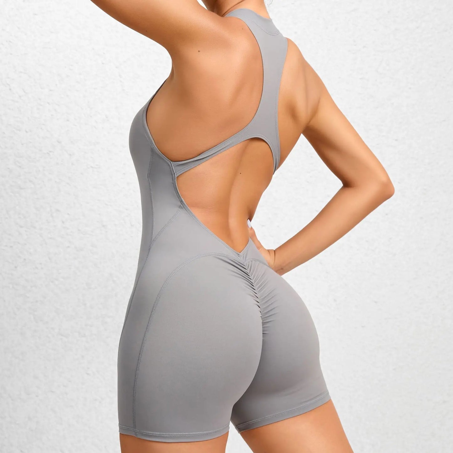 Short Gym Yoga Workout One-piece Bodysuit