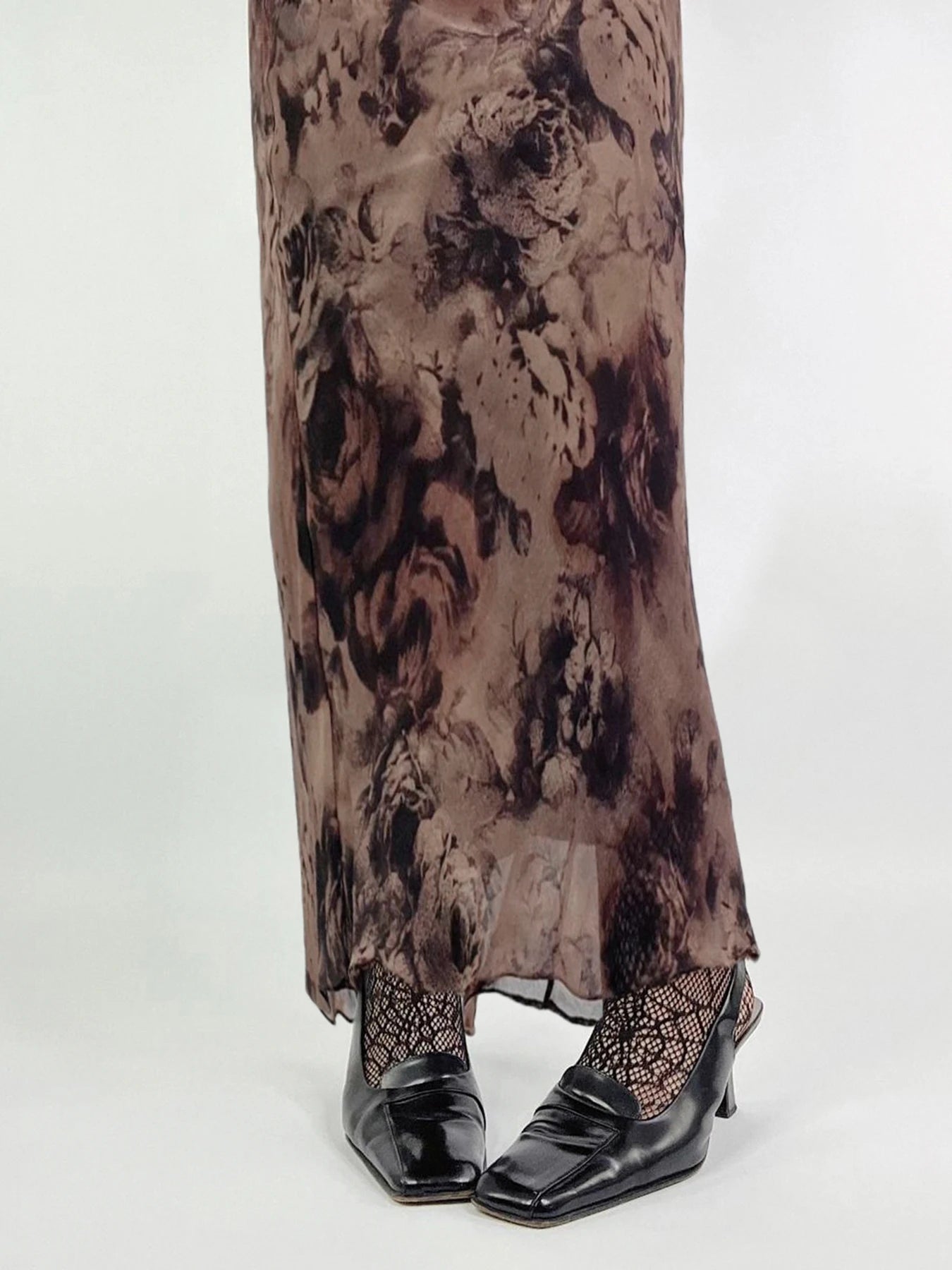 Straight Skirt Long Bottom Retro Fairycore Grunge
