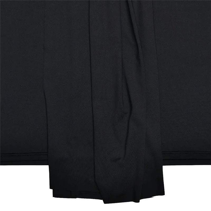 Half High Collar Irregular Tank Dress Sleeveless Bodycon Ruched Long Dress