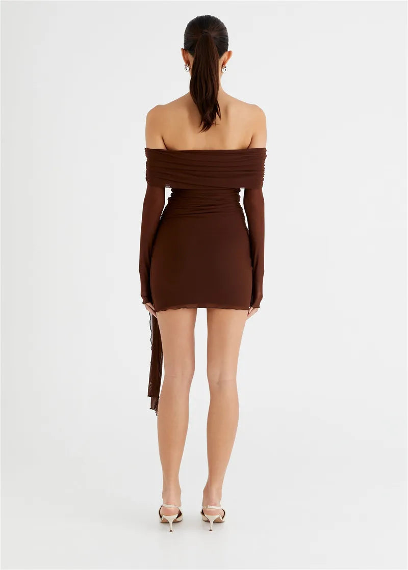 Strapless Backless Mini Dress