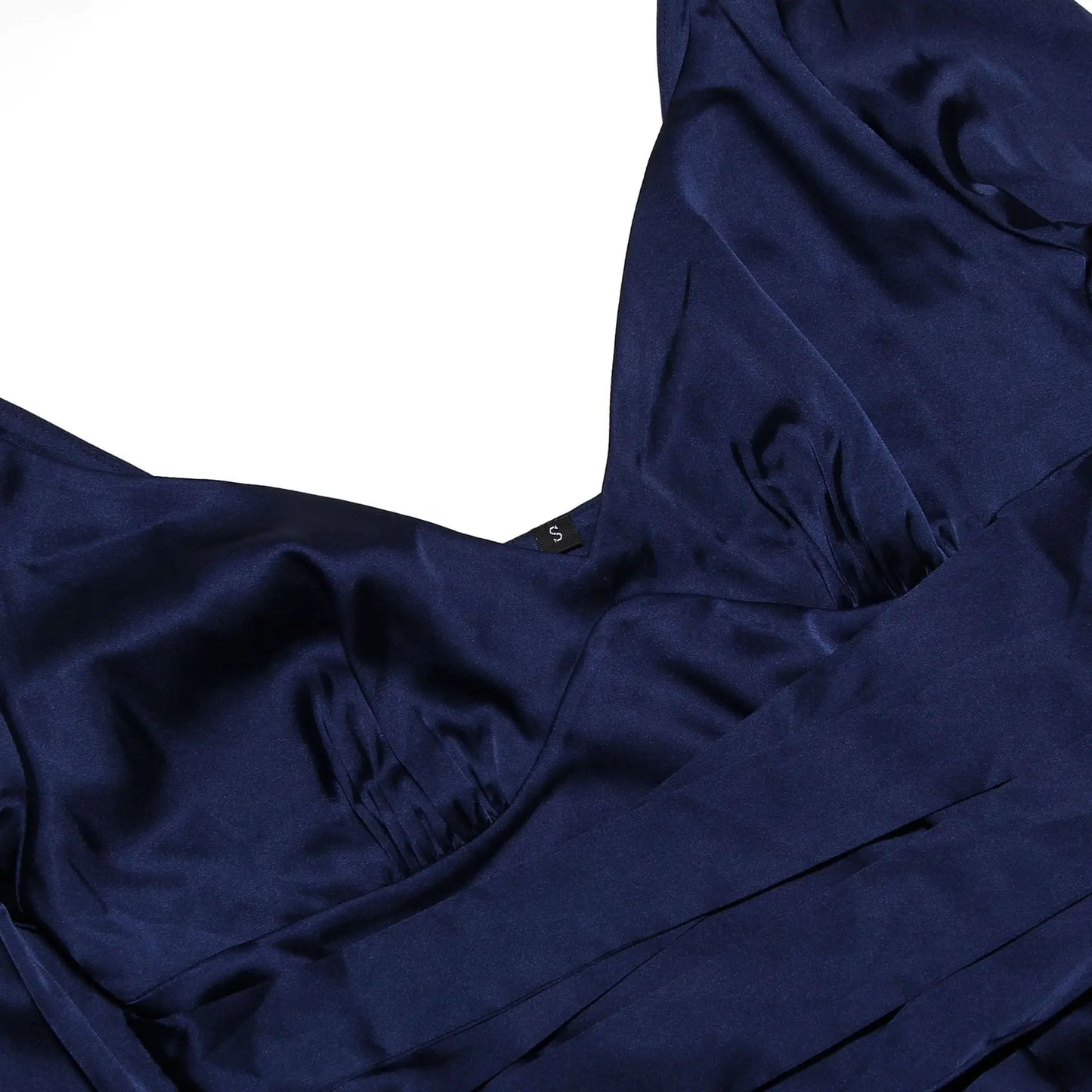 Navy Blue Long Sleeve Mini Dress