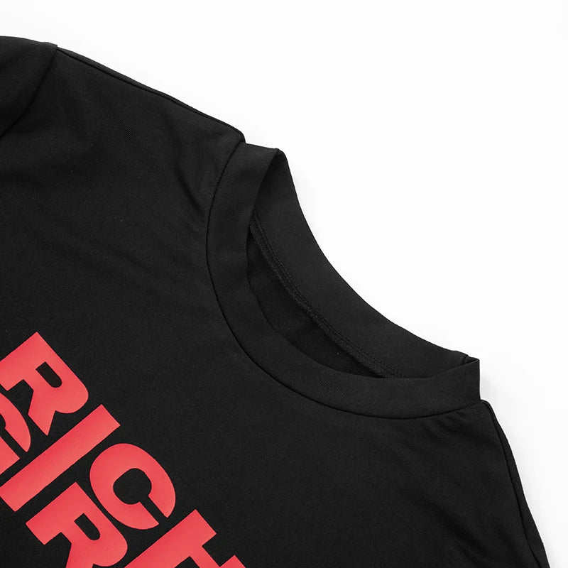 'S Short Slim Round Neck Letter Printed Short Sleeve T-Shirt Top Versatile