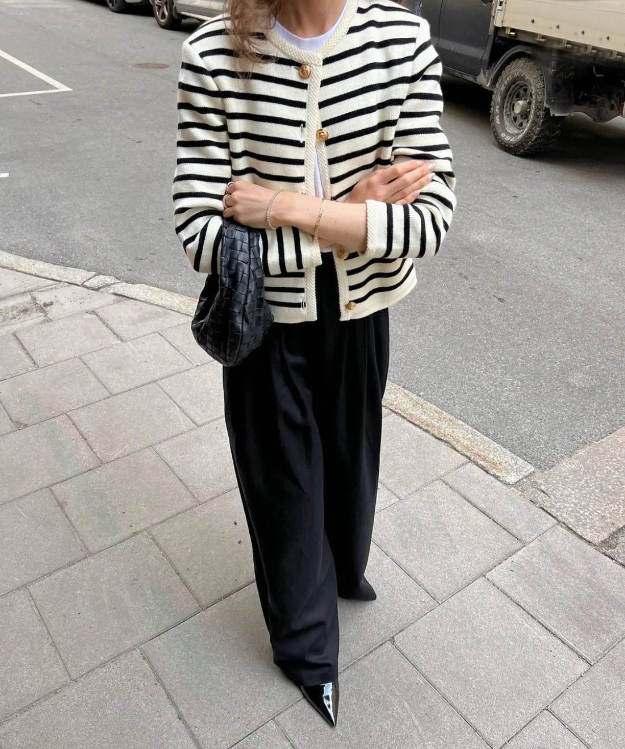 Striped Knit 2 Piece-Set Shorts Zebra ed Cardigan And High Waist Patchwork Shorts Sets Knit