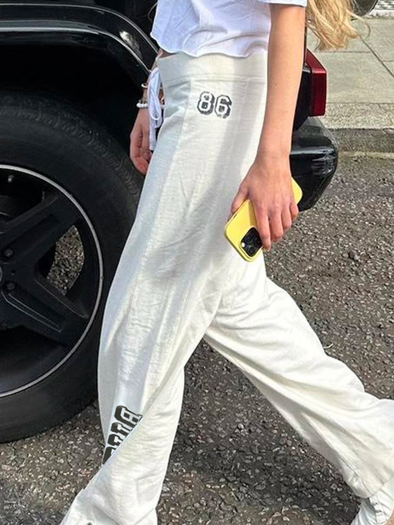Letter Print Loose Trousers Pants Baggy Pants