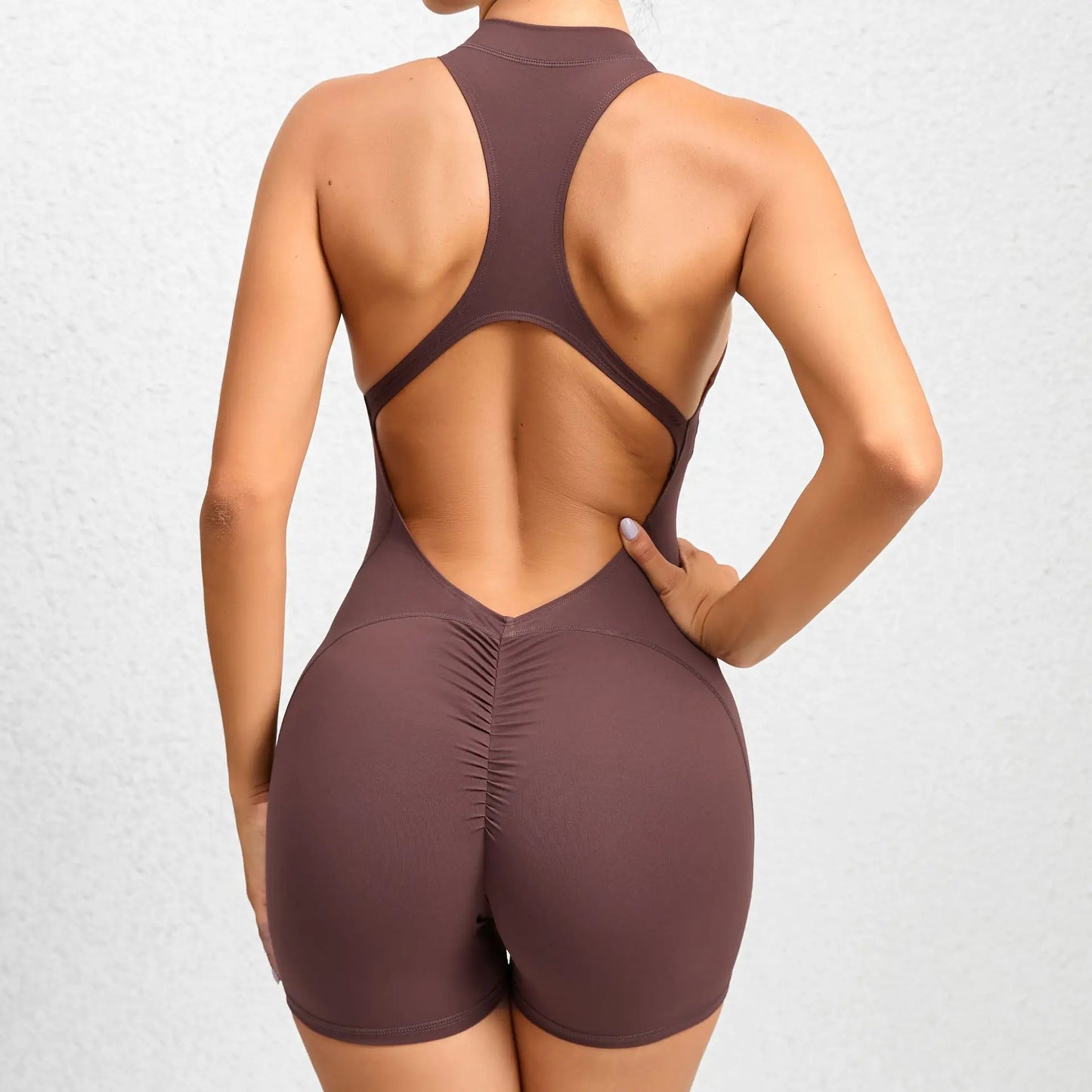 Short Gym Yoga Workout One-piece Bodysuit