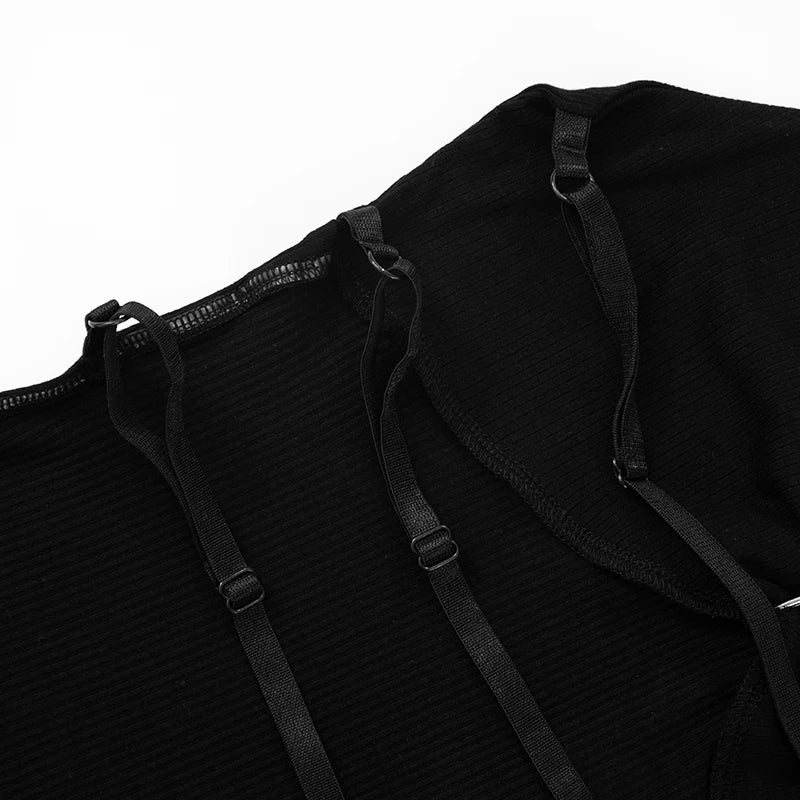 'S Color Tie Rope Hanging Neck Elastic Adjustable Buckle Backless Hollow Out Package Hip Playsuit