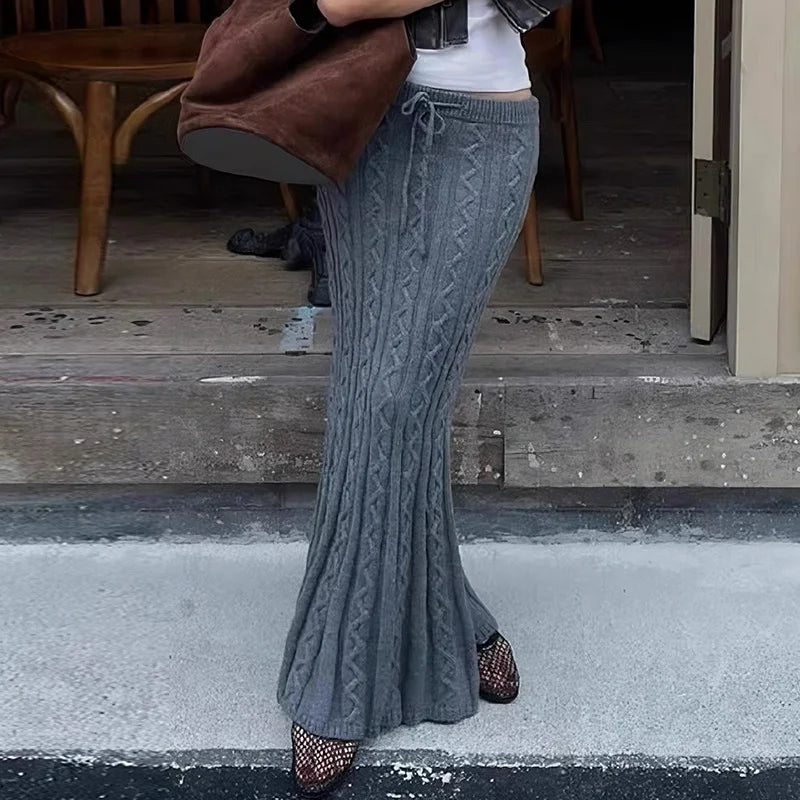 Long Trumpet Skirts Low Waisted Bottoms