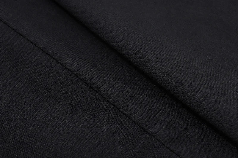 Black Pleated Mini Dress