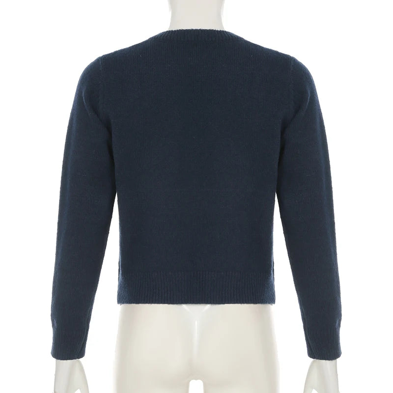Cardigan All-match Single-breat Knit Coat Sweater