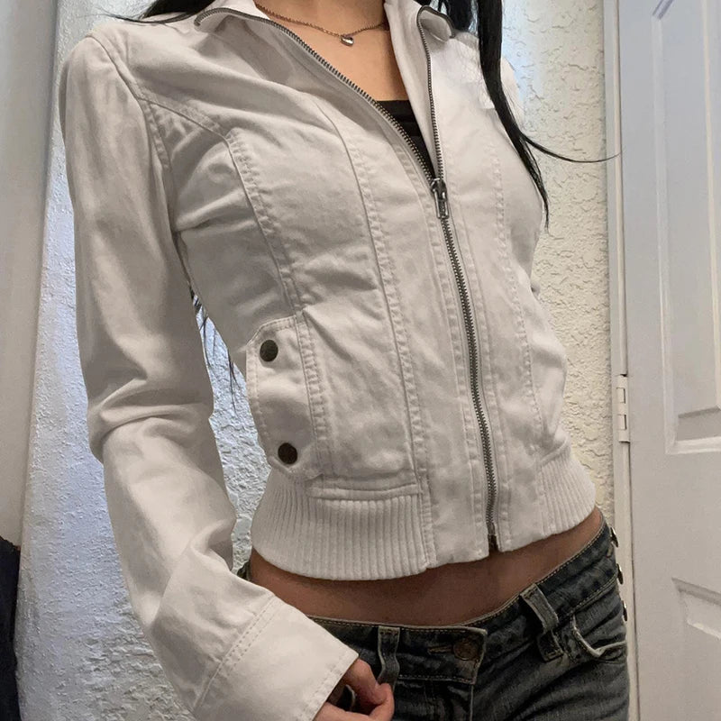 Zip Up Jackets Pockets Coats