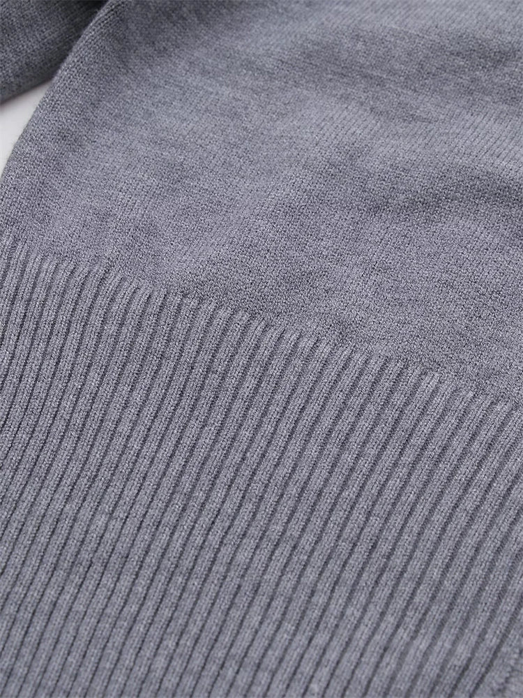 Knit 2 Piece-Set Trousers Hoodie Tracksuit Crop top Knit And Pants Sets Trousers