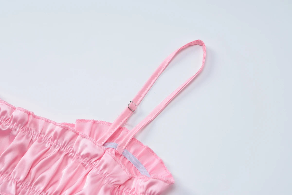 Ruched Slim Top Shorts Two Piece Set