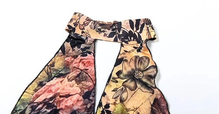 Print Two Piece Set High Street Halter Crop Tanks Matchig Skirt Suits