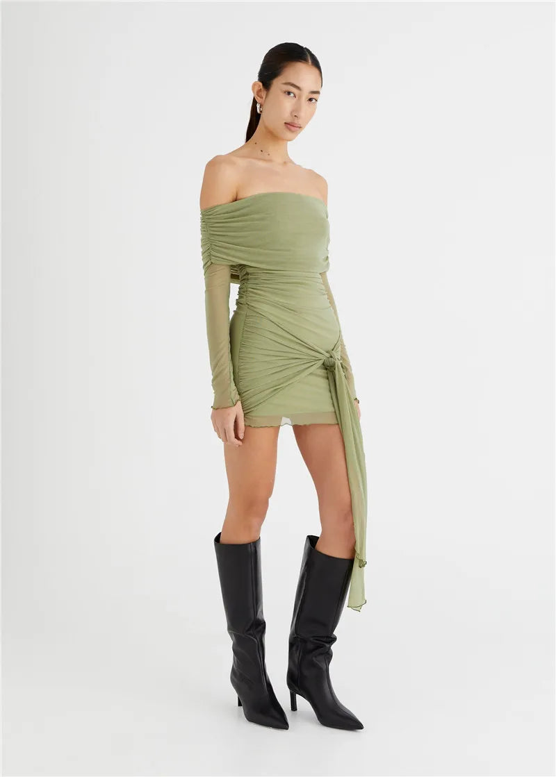 Strapless Backless Mini Dress