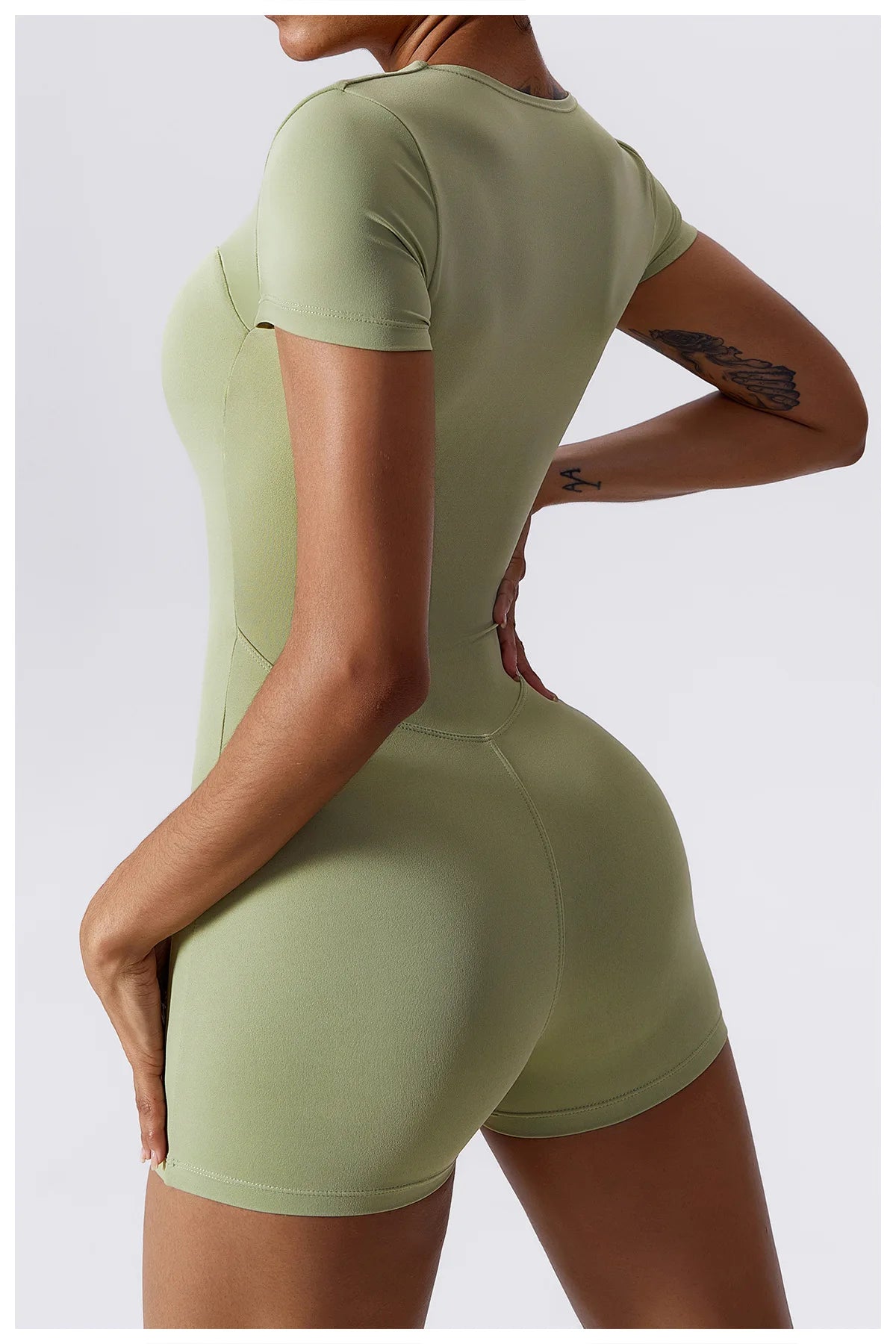Yoga Suit Short One Piece Sports Suit Short Sleeve Gym Push Up Training Fitness Yoga Bodysuit Sports