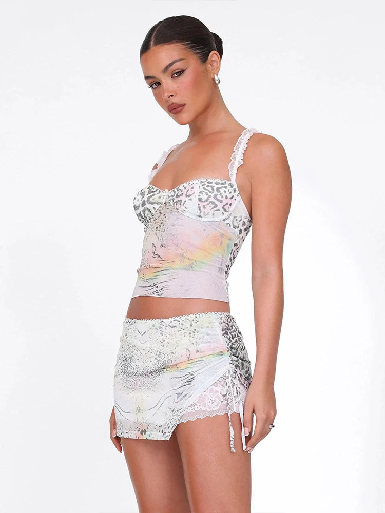 White Slim Two Piece Set