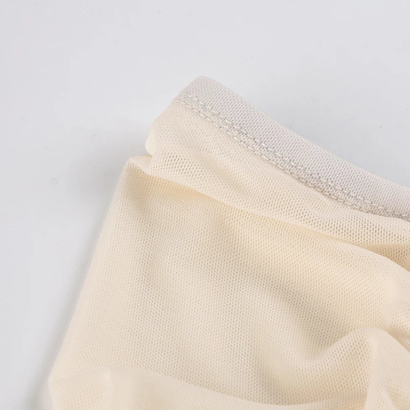 Slah Neck Tee Shirt Meh Patchwork Slim Top