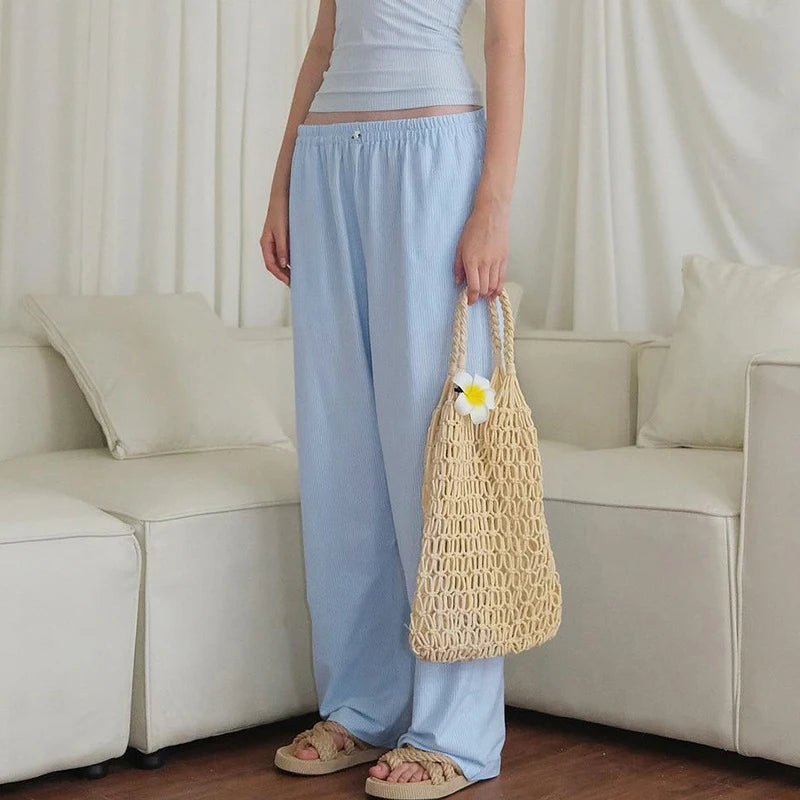 Joggers 's Trousers Elastic Waisted Loose Pants Oversized Bottoms