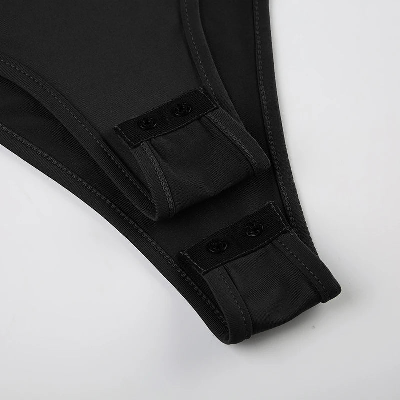 Sleeveless Shirring Spaghetti Strap Bodysuit Black Solid Basic Camisole