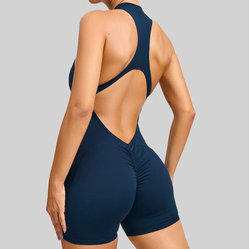 Short Gym Yoga Workout One-piece Bodysuit