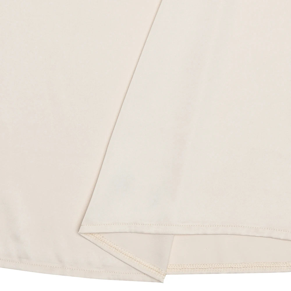 Satin Backless Maxi Dress Apricot Sleeveless Evening Dress Slim
